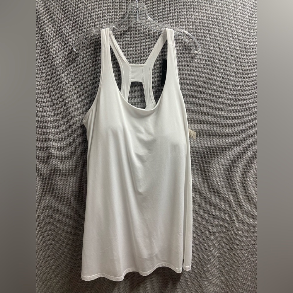 2X NWT Romper Tennis Dress / Skort White Racerback